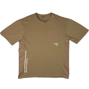 Southpole T-Shirt Streetwear Utility Pocket Men 4XB Tan Authentic Collection Tee